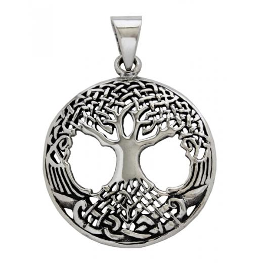 Weltenesche Yggdrasil (Kettenanhänger in Silber)