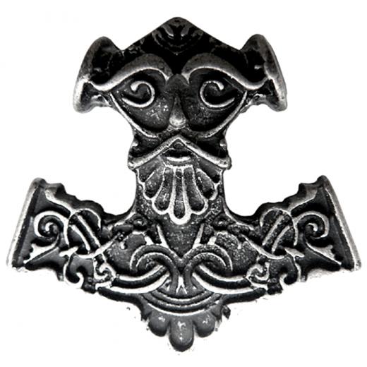 Allfather Hammer (Pendant in antiqued silver)