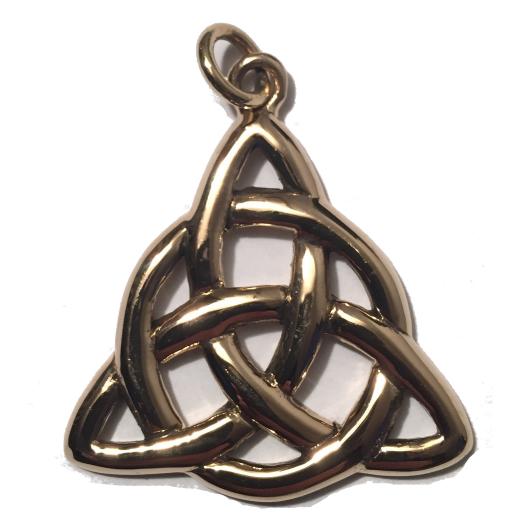 Taliesin Keltischer Knoten groß (Kettenanhänger in Bronze)