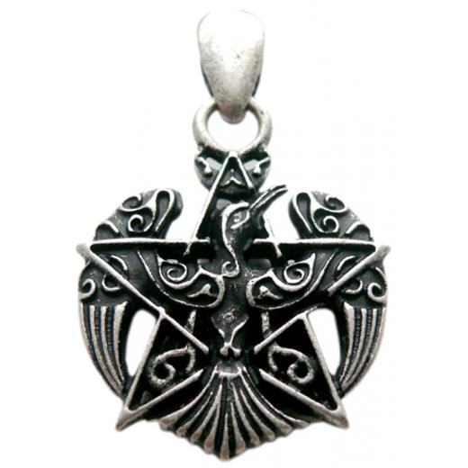 Pentagram (Pendant in antiqued silver)