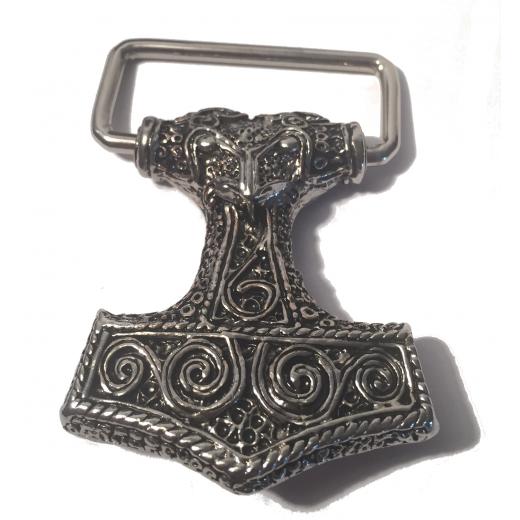 Thors Hammer Buckle (Gürtelschnalle in Silber)