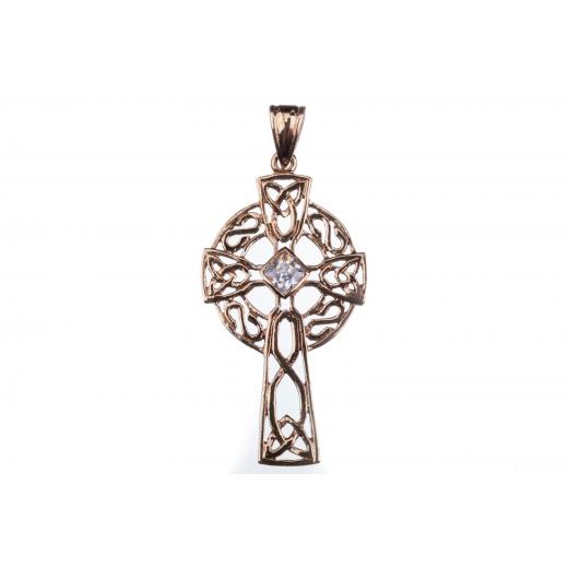 Arcana – keltisches Kreuz (Kettenanhänger in Bronze)
