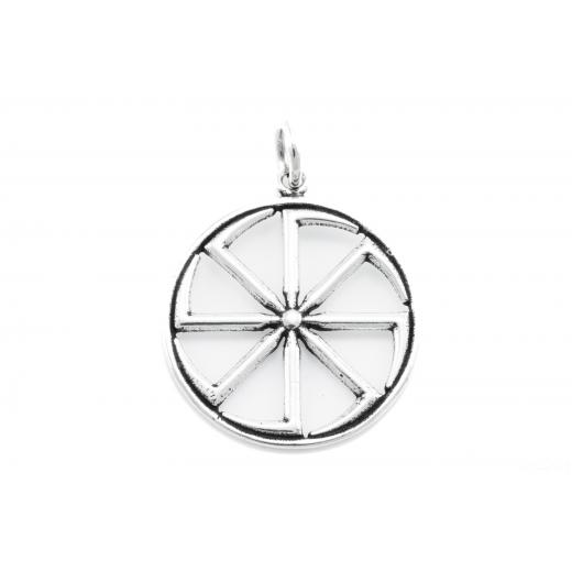 Kolovrat - Large wheel of fortune (Pendant in silver)