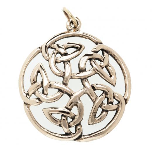 Cailyn - keltische Lebensblume (Kettenanhänger in Bronze)