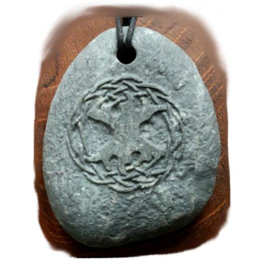 Yggdrasil - Weltenesche grau (Kettenanhänger aus Stein)