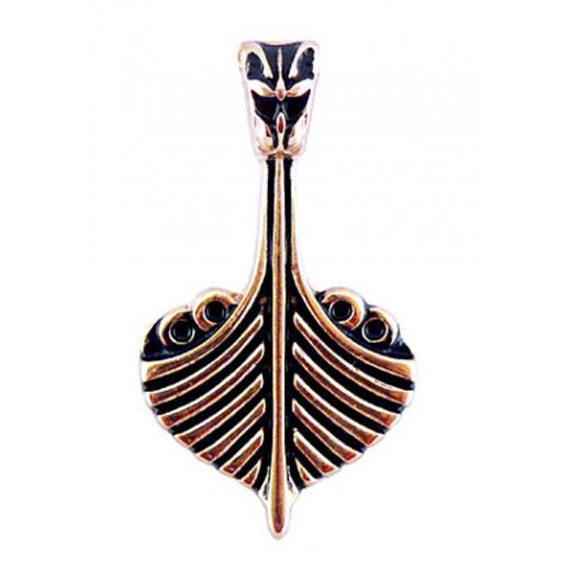 Drake Viking Ship (Pendant in gold)