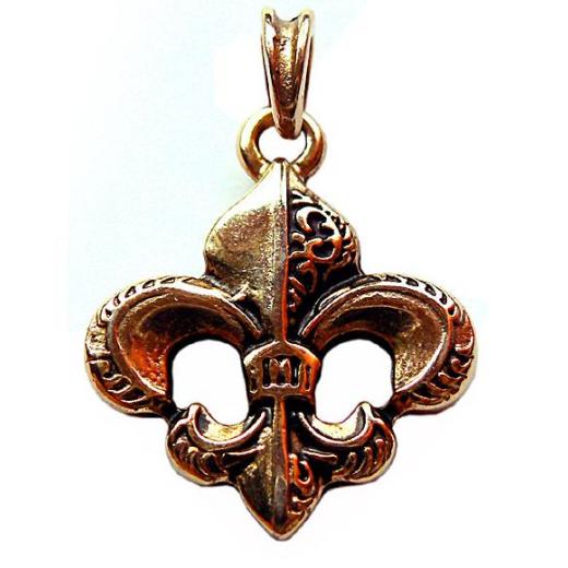 Fleur de Lys L (Pendant in gold)