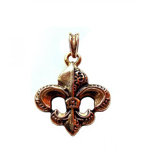 Fleur de Lys M (Pendant in gold)