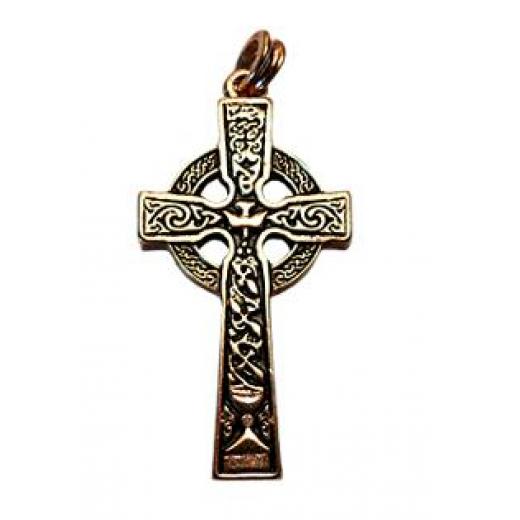 Celtic-Cross from Ahenny (Pendant in gold)
