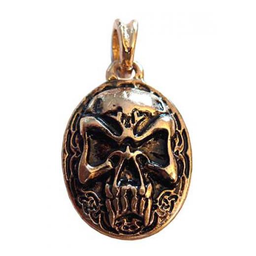 Nordic Skull (Pendant in gold)