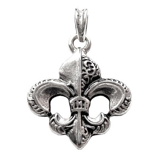 Fleur de Lys L (Pendant in silver)