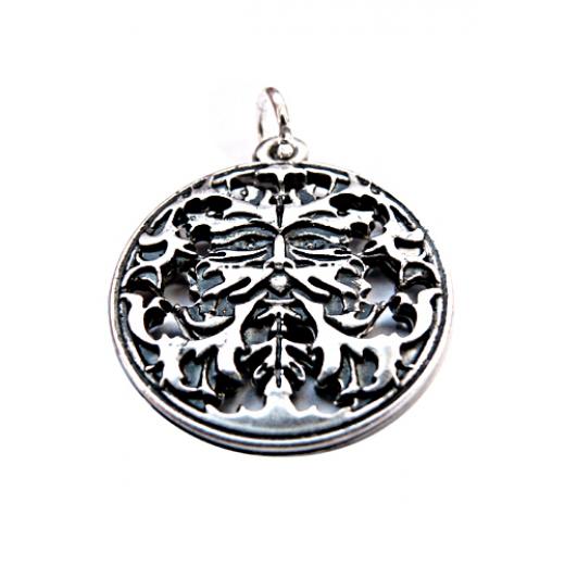 Green Man (Pendant in silver)