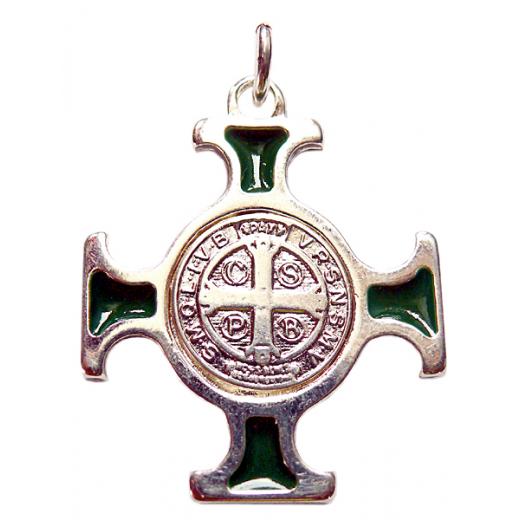 San Bernadetto Cross (Pendant in silver)