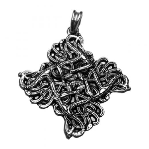 Snakes of the Urnes (Pendant in silver)