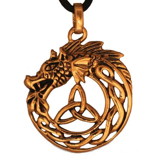 Braigh Midgard Snake (Bronze Pendant)