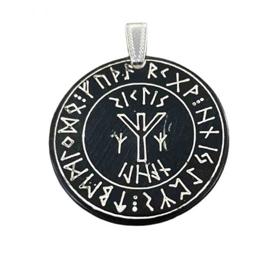 Protect seal Algiz (Pendant from Horn)