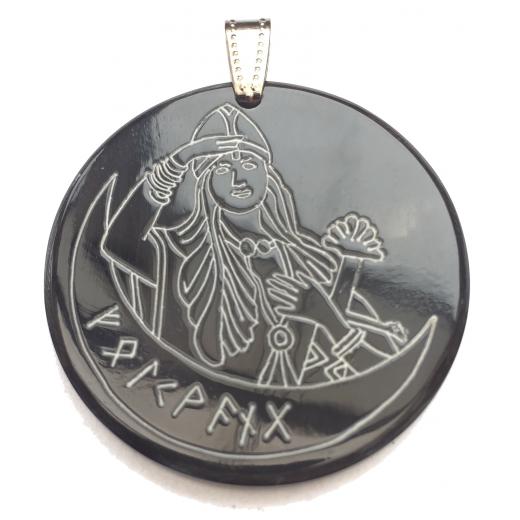 Amulett Freyja (Kettenanhänger aus Horn)