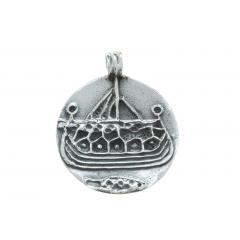 Sörvi - ship coin (Pendant in silver)