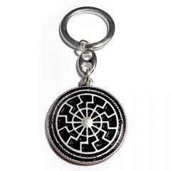 Black Sun (keychain in silver)