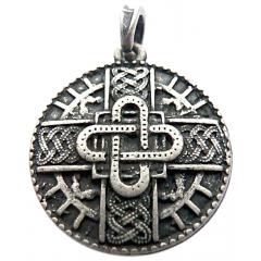 Merovingian amulet (Pendant in antiqued silver)