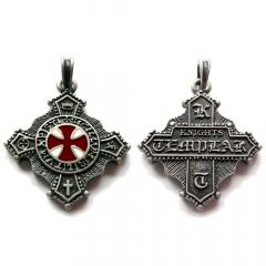 Knights Templar (Pendant in antiqued silver)