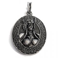 Valkyrie (Pendant in antiqued silver)