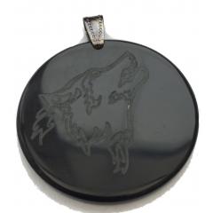 Wolf (necklace pendant from horn)