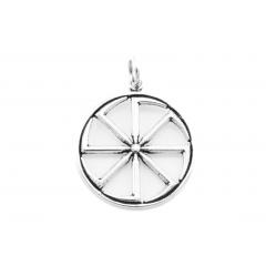 Kolovrat - Large wheel of fortune (Pendant in silver)
