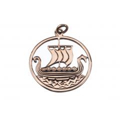 Svold - Large dragon ship (Pendant in Bronze)