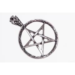 Pentagram - symbol of protection (Pendant in silver)