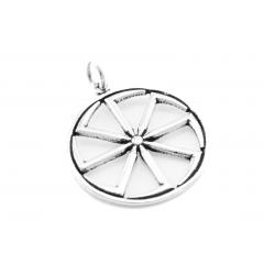 Kolovrat - Large wheel of fortune (Pendant in silver)