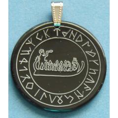 Rock ship in the circle of the Bardenrunes (Pendant of horn)