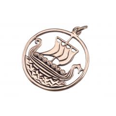 Svold - Large dragon ship (Pendant in Bronze)