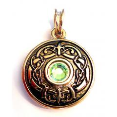 Dragoneye Lightgreen (Pendant in Gold)