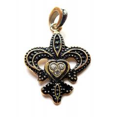 Fleur de Lis SX1330 (Pendant in gold)