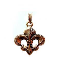 Fleur de Lys M (Pendant in gold)