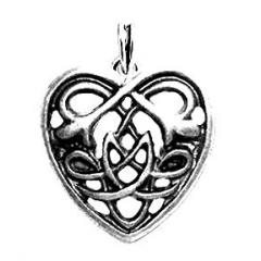 Celtic Heart (Pendant in silver)