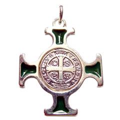 San Bernadetto Cross (Pendant in silver)