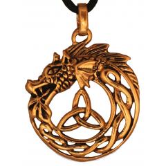 Braigh Midgard Snake (Bronze Pendant)