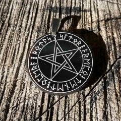 Witch Pentagram (Pendant from Horn)