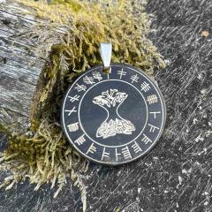 Tree of life with Ogham (Pendant from horn)