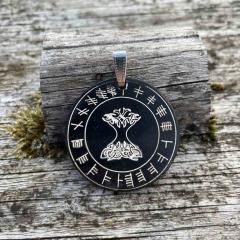 Tree of life with Ogham (Pendant from horn)
