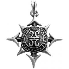 Star of the Aesir (Pendant in antiqued silver)