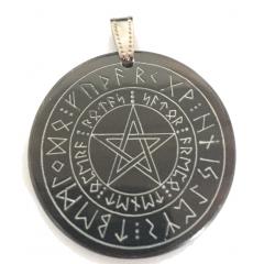 Sator formula in Rune Circle (Pendant from Horn)