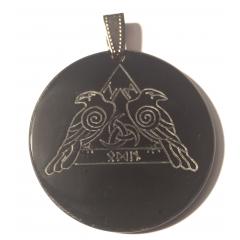 Odins Ravens 2 - Hugin and Munin (Pendant from Horn)